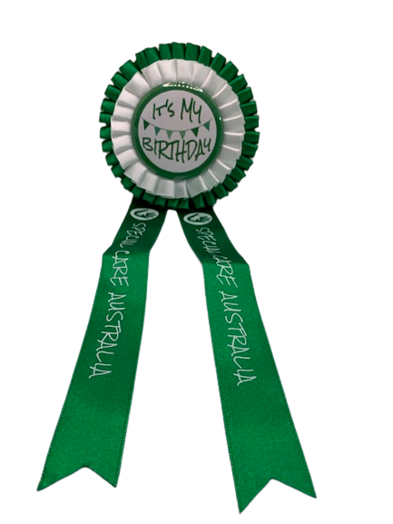 Special Care Australia Birthday Badge