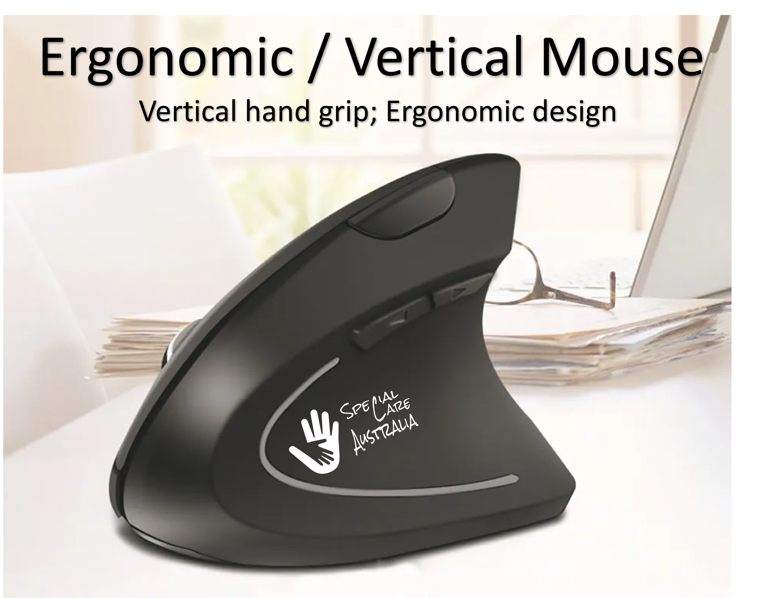 Specialcare Australia Erogonomic mouse and carry bag